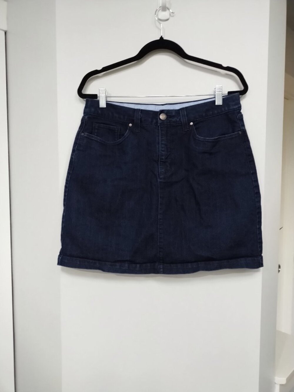 Dark denim skirt with shorts attached Croft & Barrow